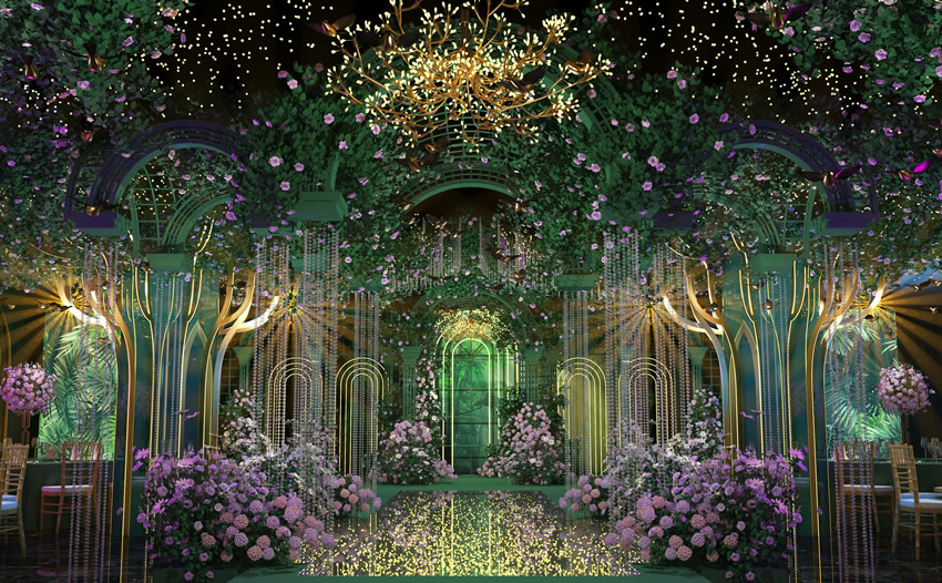 沁水奇妙森林婚礼堂效果展示